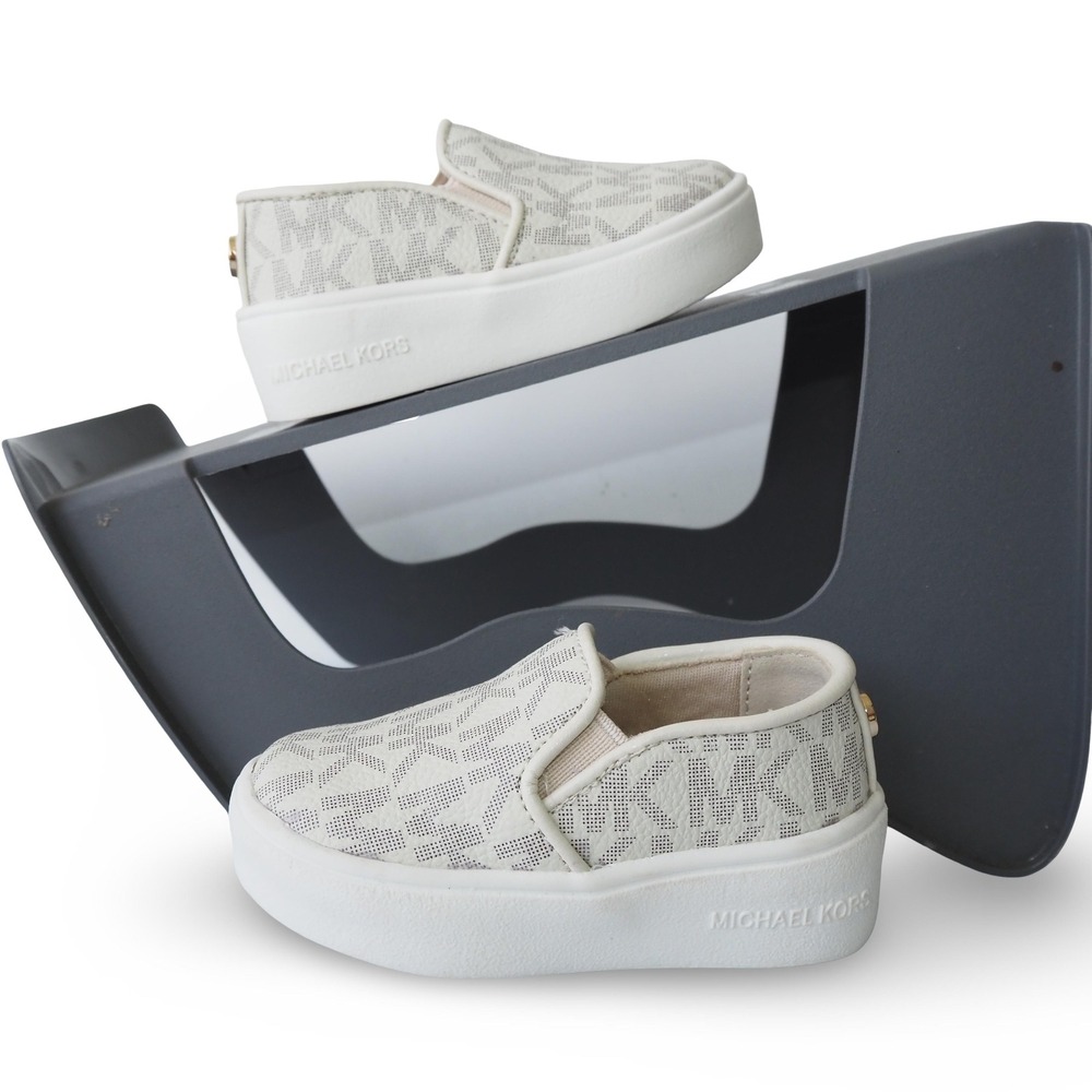 Michael Kors Keaton Casual Sneakers Toddler 2 Signature MK100419T White